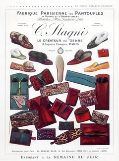 Ets C. Stagni (Slippers) 1926 Leather Goods