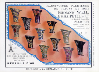 Fernand Weil & Emile Petit & Cie (wooden heels) 1926