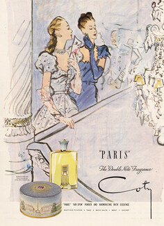 Coty (Perfumes) 1945 "Paris", Eric