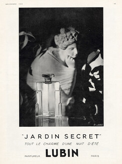 Lubin (Perfumes) 1929 Jardin Secret, R. Lang