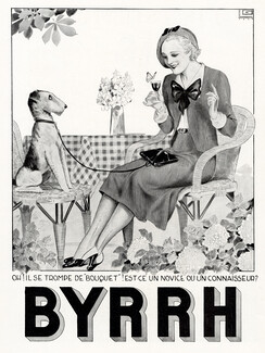 Byrrh (Drinks) 1934 Fox Terrier Dog Georges Leonnec