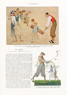 Le Golf, 1933 - René Vincent, Texte par Gabriel Hanot, 4 pages