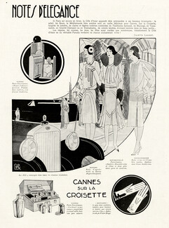 Caplen 1930 Aine-Montaillé, Vuitton Perfume, Redfern, Jouvin... Cannes
