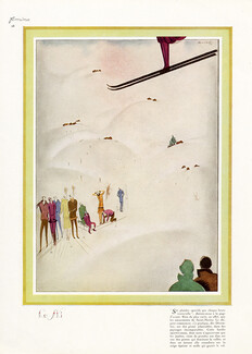 Charles Loupot 1925 Ski, Saint-Moritz