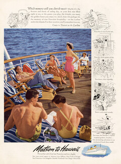 Lurline 1950 Cruise to Hawaii, Ocean Liner