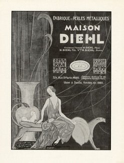 Maison Diehl (Decorative Arts) 1926 Art Deco, Pearls, Juan Jose (bw)