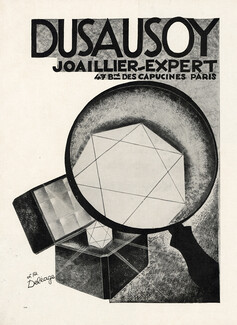 Dusausoy (Joaillier Expert) 1929 Deleage, Graphic Art