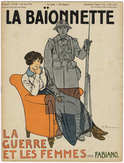 La Baïonnette 1916 n°60, La Guerre et les Femmes, Fabiano, 16 pages