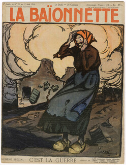 La Baïonnette 1916 n°59, C'est la Guerre, Leroy, 16 pages