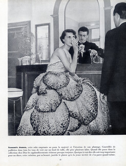Christian Dior (Couture) 1949 Modèle "Junon" Evening Gown
