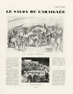 Le Salon de L'Araignée, 1926 - Bofa, Boucher, Pascin, Touchagues, Van Dongen, Vertes, Text by Florent Fels, 4 pages