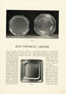 Jean Puiforcat, Orfèvre, 1925 - Silversmith, Text by Gaston Varenne, 11 pages
