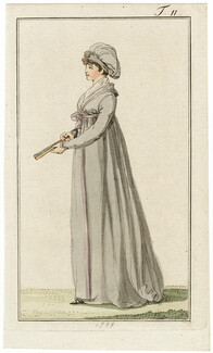 Journal des Luxus und der Moden 1799 n°11 Hand-colored engraving