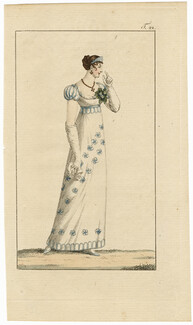 Journal des Luxus und der Moden circa 1800 n°22, Hand-colored engraving