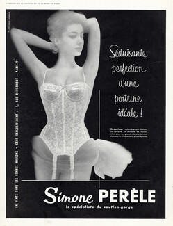 Simone Pérèle 1957 Combiné dentelle, Photo Coquin