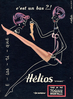 Hélios (Hosiery, Stockings) 1957 Roger Blonde