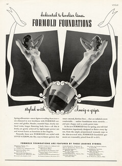 Formold Foundations 1939 Girdles, Garter Belts