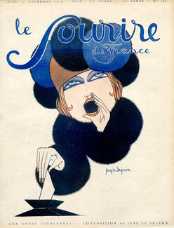 Jean Le Seyeux 1919 "Aux urnes Citoyens!" Electress