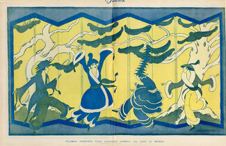 Jean Le Seyeux 1920 Parisian Pajamas for Chinese Screen