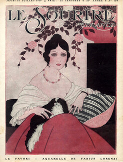 Lorenzi 1919 "Le Favori", Elegant, Pekingese Dog