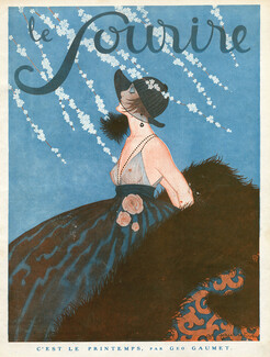 Géo Gaumet 1920 Elegant Parisienne, Spring dress