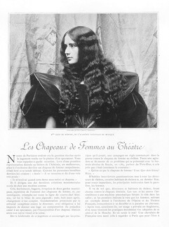Les Chapeaux de Femmes au Théâtre, 1898 - Cléo de Mérode Portrait, Text by Gaston Jollivet