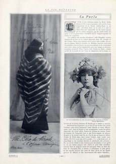 Fourrures Max Auspitz (Fur Coat) 1912 Cléo De Mérode (Model) Sarah Bernhardt Portrait
