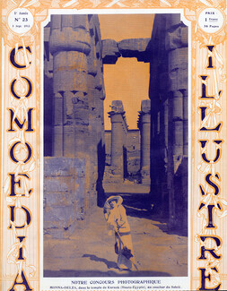 Monna Delza 1913 Temple de Karnak, Egypt
