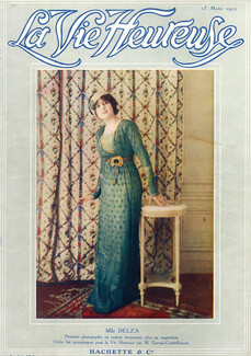 Monna Delza 1910 Fashion Photography, Evening Gown, Photo M. Gervais-Courtellemont.