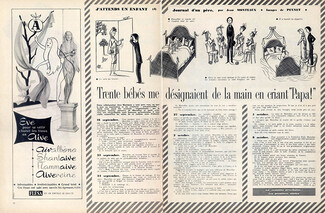 Raymond Peynet 1952 "Journal d'un Père" Jean Monteaux, Comic Strip