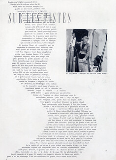 Sur les pistes, 1936 - Véra Boréa, Jacques Heim, Hermès Skiing, Photo Roger Schall, 4 pages