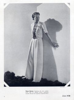 Véra Boréa (Couture) 1938 Smoking du soir