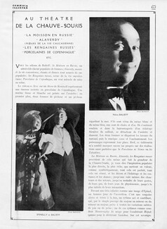 Au Théâtre de la Chauve-Souris, 1921 - Nikita Baleiff, Texte par Jean Bernier