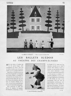 Les Ballets Suédois, 1921 - La Boite à Joujoux, Costumes André Hellé, Axel Witzansky Buffoon, Jean Borlin, Texte par N. M.