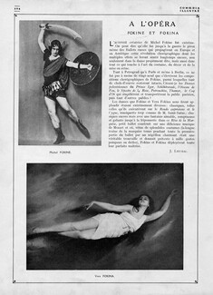 À l'Opéra - Fokine et Fokina, 1920 - Ballets Russes, Texte par J. Lieubal