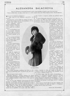 Alexandra Balachova, 1921 - Première Ballerine du Grand Théâtre Impérial de Moscou, Texte par Alexandre Plestcheeff