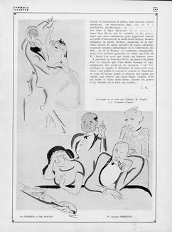 A Deauville - Le Trust des Perles, 1921 - Roger Chastel, Kees Van Dongen, Texte par L. M., 2 pages