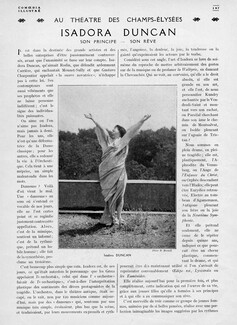 Isadora Duncan - Son principe, son rêve, 1921 - Dancer, Artist's Career, Text by Georges Delaquys