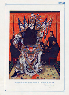 Alexandre Iacovleff 1921 Le Théâtre Chinois, 5 pages