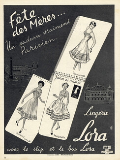 Lora (Lingerie) 1957 Opéra Garnier, Place Vendôme