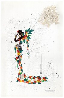 Frederic Pineau 2001 Josephine Baker, Original Costume Design Project for a Show in Las Vegas