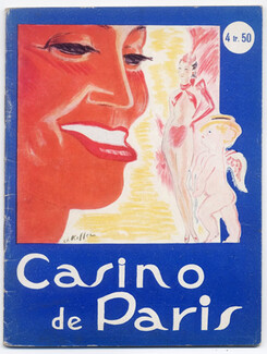 Casino de Paris 1938 "Amours de Paris" Charles Kiffer, Maurice Chevalier, Jenny Carré, Henry-Raymond Fost, Paul Colin, Albert Dubout, 46 pages