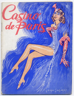 Casino De Paris 1938 Féerie de Paris" Van Caulaert, Mistinguett, Jenny Carré, Henry-Raymond Fost, 52 pages