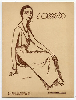 Théâtre de L'Oeuvre 1928 Kees Van Dongen "Milmort", 24 pages