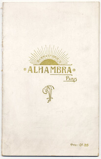 Programme Alhambra Paris 1906 "Harvest Home" Freddy French, Les Griffiths, Barrasford's Alhambra, 16 pages