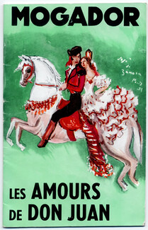 Programme Théâtre Mogador 1955 "Les Amours de Don Juan", José de Zamora, Marcel Merkès, Paulette Merval, 32 pages