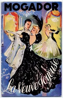 Programme Théâtre Mogador 1957 "La Veuve Joyeuse" José de Zamora, Jacques Jansen, Jenny Marlaine, 28 pages