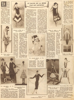 Le Salon de la Mode par les Artistes, 1926 - Yvonne Normandin, Yves Gueden, Jaquelux, Marguerite Le Texier, Jean Dorville, Text by Suzanne Balitrand