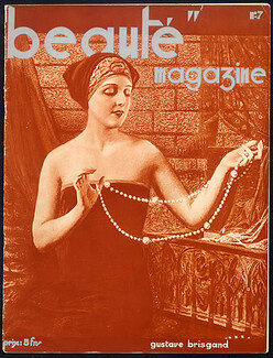 Beauté Magazine 1929 October N°7, Gustave Brisgand, Photo Alexander Binder, Elisabeth Pinajeff, Simon Malatzoff