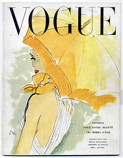 Vogue Paris 1950 July-August, Grès, Eric